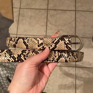 Snakeskin belt